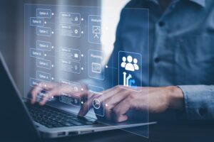working laptops with planning analysis project management online business people working laptops with project manager software development project management boards screen process 1 1 1