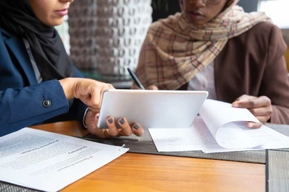 female professionals working documents2 1