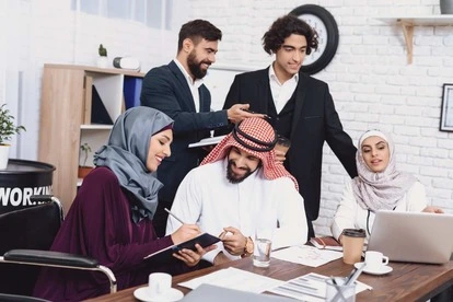 office meeting discussion disabled businesslady 1 1 1
